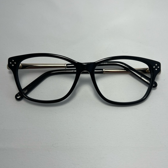 Chloe Classic Black Square Eyeglasses - Frames Only - Picture 1 of 10